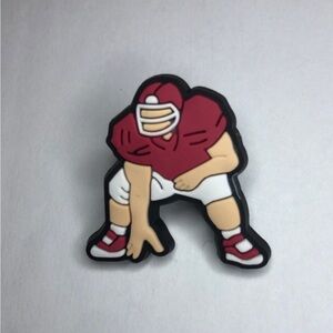 5/$10 Football player crocs shoe charm/jibbitz